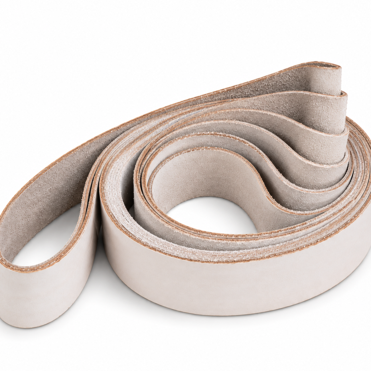 leather belt displayed on a clean white background