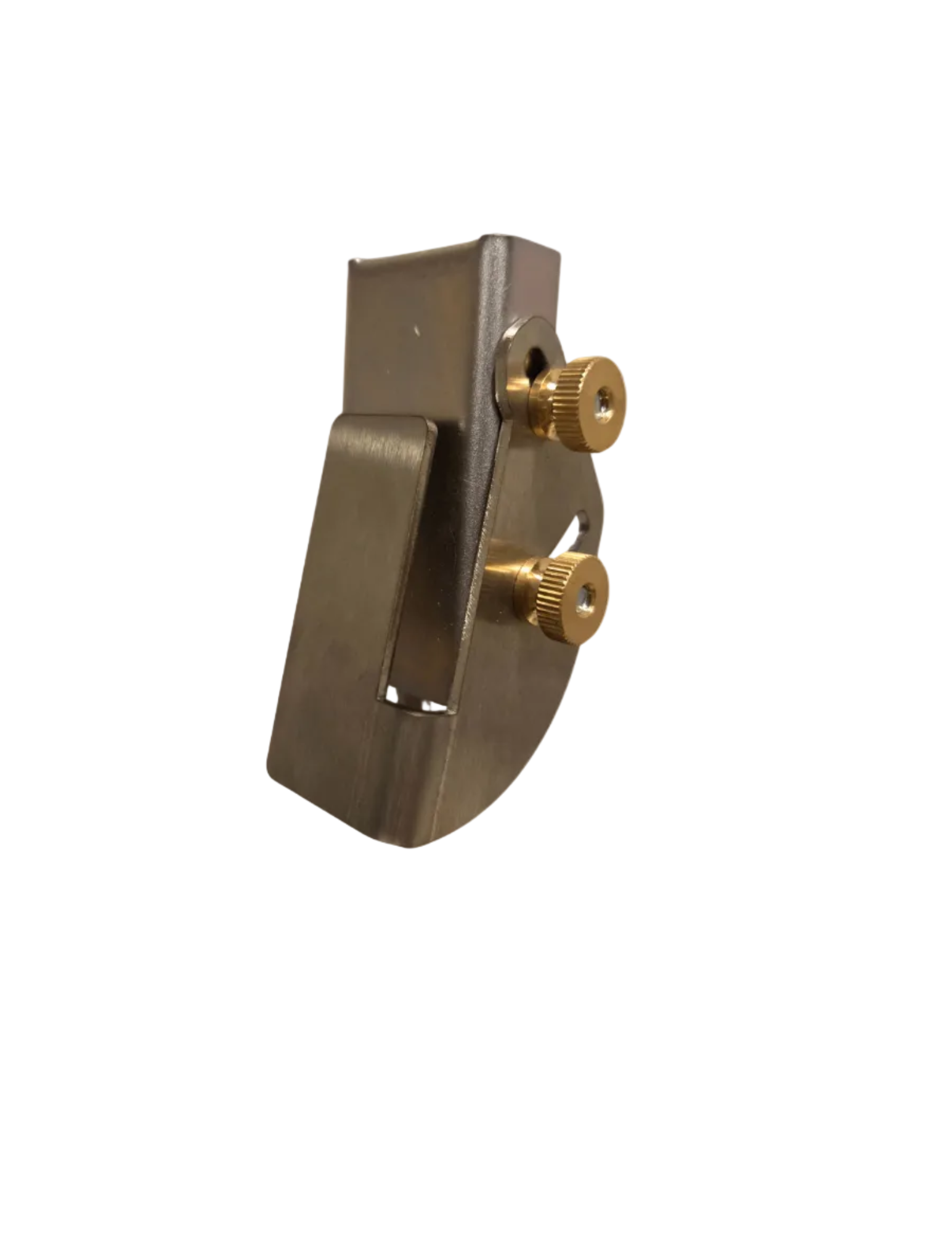FULL Angle Guide close-up image showing high-quality metal construction and adjustable knobs for precise angle settings.