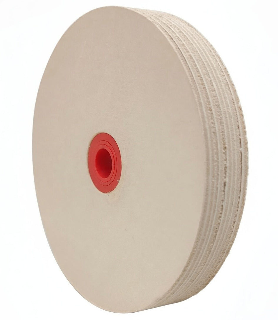 layered leather wheel for stropping